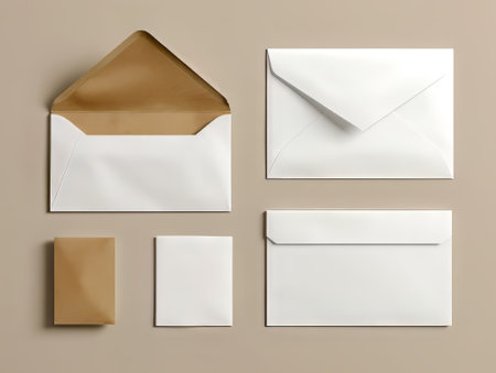 Stationery Set with Envelopes, Pen and Blank Sheetの素材