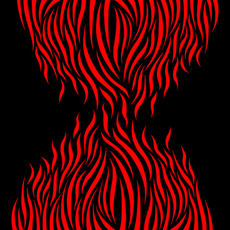 Abstract fire flame, vector illustrationのイラスト素材