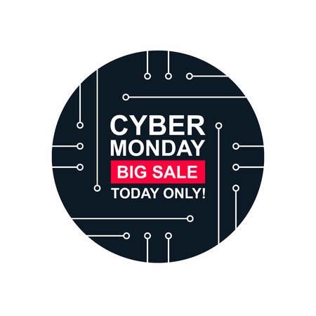 Sale technology bannerのイラスト素材