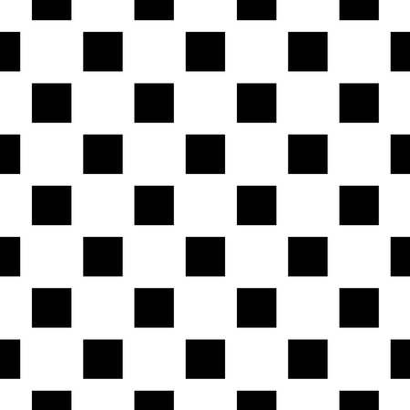 Abstract geometric seamless pattern with squares. Simple black and white background.Vector illustration. Monochrome classic design.のイラスト素材
