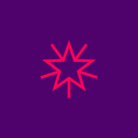 Star line iconのイラスト素材