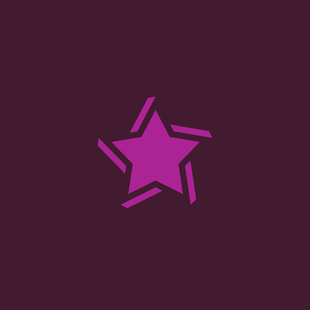 Star icon pictogram. Concept rating, success, awards. Suitable for use on web apps, mobile apps and print media. Vector illustration for your design.のイラスト素材