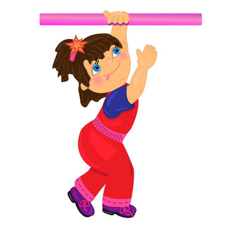 sport kid vector illustration.isolated character のイラスト素材