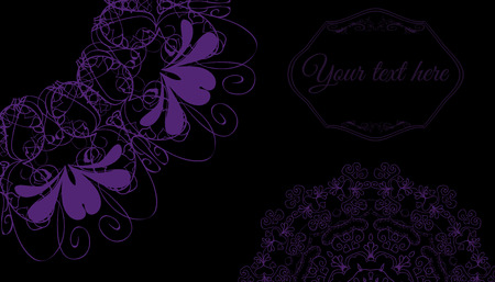 Vector illustration. Vintage decorative elements. Hand drawn.のイラスト素材