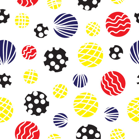 Abstract vector background with circles, balls with holes のイラスト素材