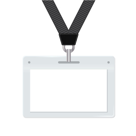 Badge with black lace on white background. Vector illustrationのイラスト素材