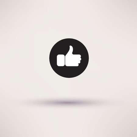 Thumbs up like modern icon, flat styleのイラスト素材