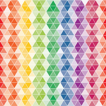 Abstract seamless background of hexagons in retro style