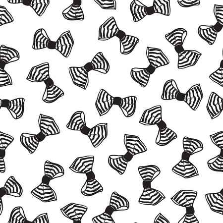 Seamless pattern with Bows Vector illustration.のイラスト素材