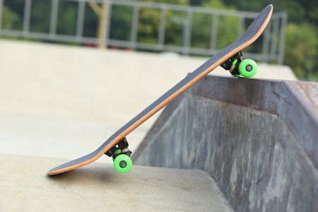 skateboard on skateparkの写真素材