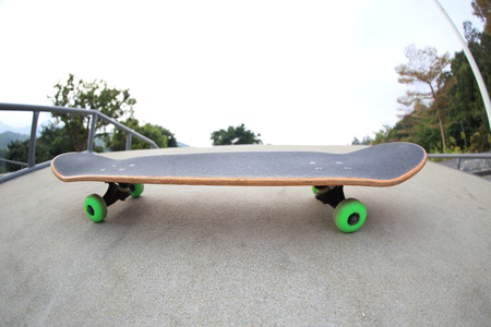 skateboard on skateparkの写真素材