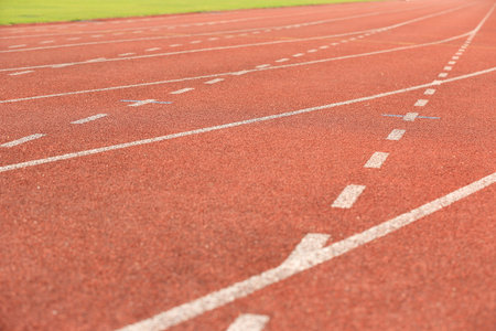 sports tracksの写真素材