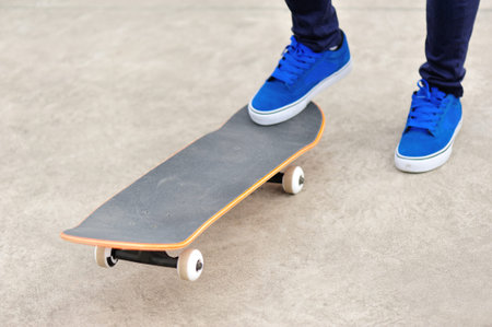 People playing skateboar
