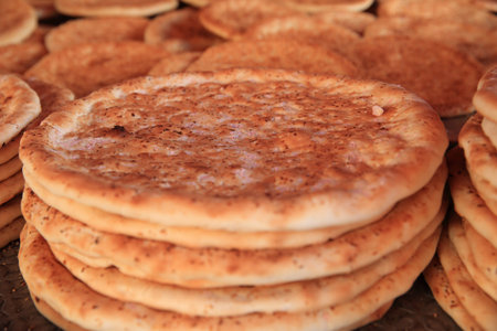 traditional food naan in xinjiang, china