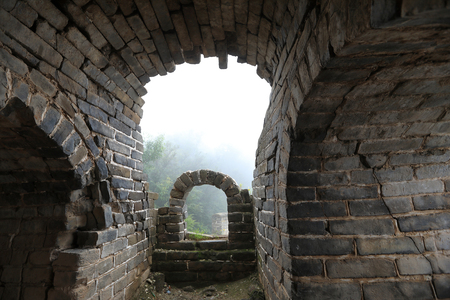 landscape of the great wall in Chinaの写真素材