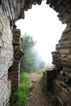 landscape of the great wall in Chinaの写真素材