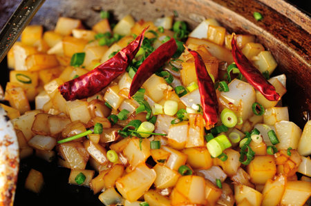 chinese street food in xian,china