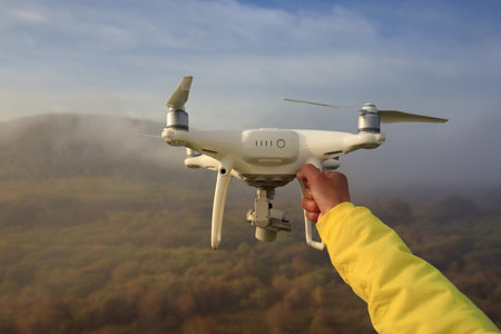 drone ready for flying