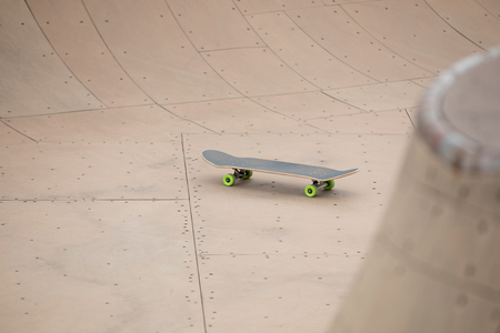 Skateboard  on skatepark rampの写真素材