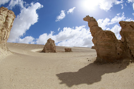 Yardang landform landscape in west of china