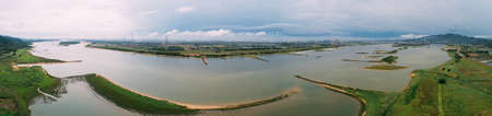 Aerial panorama view of landscape in Guangdong,China