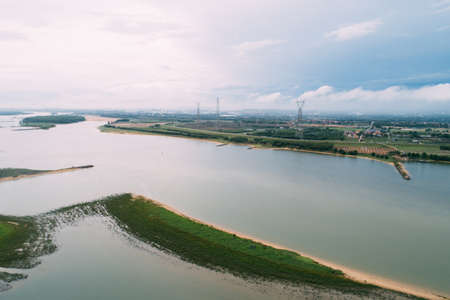 Aerial view of landscape in Guangdong,Chinaの写真素材