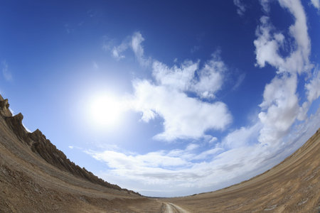 Yardang landform landscape in west of china