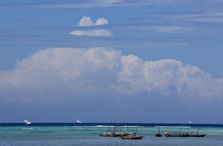 photos from Zanzibar, Tanzania, on a local beachの写真素材