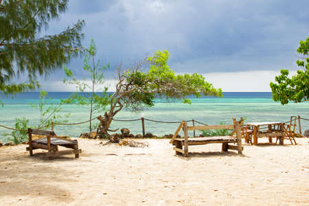photos from Zanzibar, Tanzania, on a local beachの写真素材
