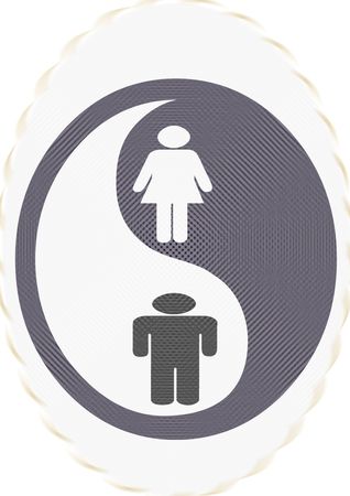 man and woman の写真素材