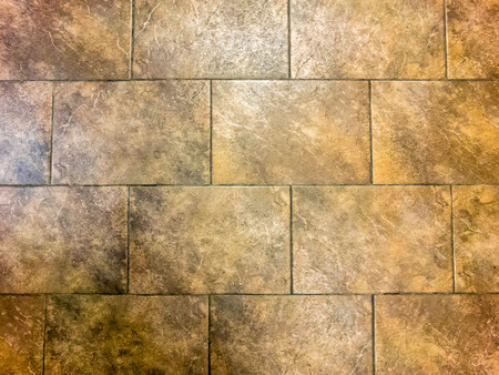 Brown Tile Wall Backgroundsの写真素材