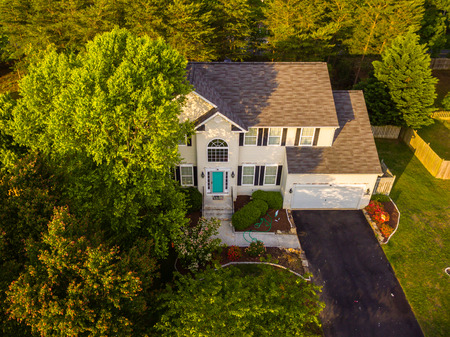 Aerial View of a Houseのeditorial素材