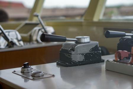 Ship Controls Close Upの写真素材