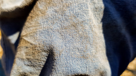 Close up of blue jeans texture. Jeans background or texture.の写真素材