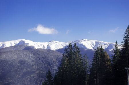 Amazing mountain view with snow Photo taken: December 2015のeditorial素材