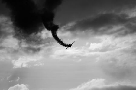 Bucharest, Romania, June 2015: Acrobatic planes at Bucharest International Air Show BIAS. Photo taken on: June 20th, 2015のeditorial素材