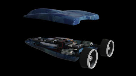 under water drone for researching conceptの写真素材