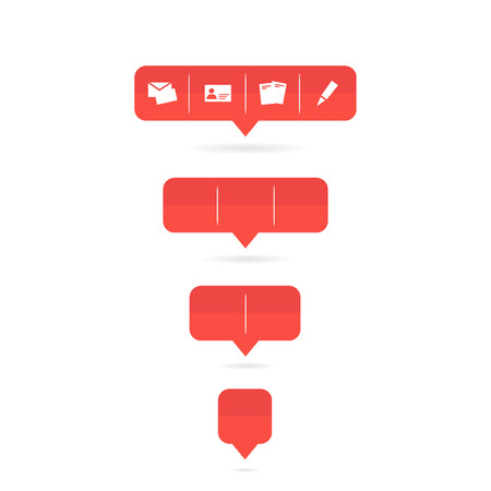 Set of design clean vector buttons.のイラスト素材