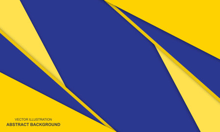 Abstract background blue and yellow with stripes modern designのイラスト素材