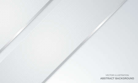 Abstract background white with silver lines modern designのイラスト素材