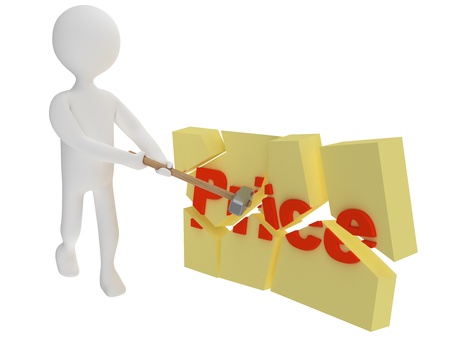 break the priceの写真素材