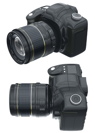 Cg camera isolated on a white backgroundの写真素材