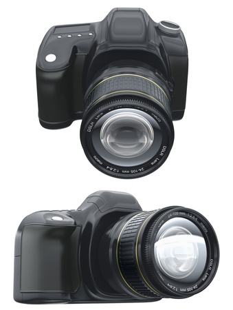 Cg camera isolated on a white backgroundの写真素材