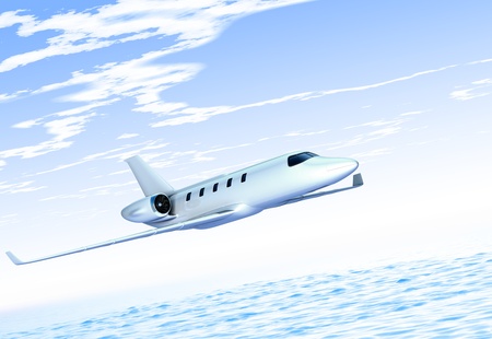 plane against a skyの写真素材