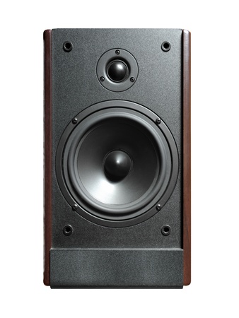 Speaker isolated on white backgroundの写真素材