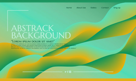 Abstract gradient fluid background. with colorful abstract fluid 3d. Perfect to use for landing pages, websites, banners, posters, events, etc.のイラスト素材