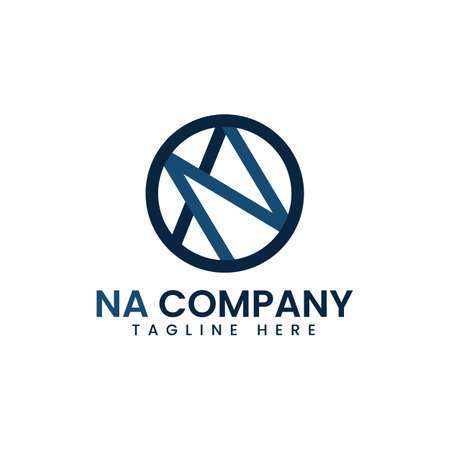 NA or AN monogram Logo template, Perfect to use for your company's business.のイラスト素材