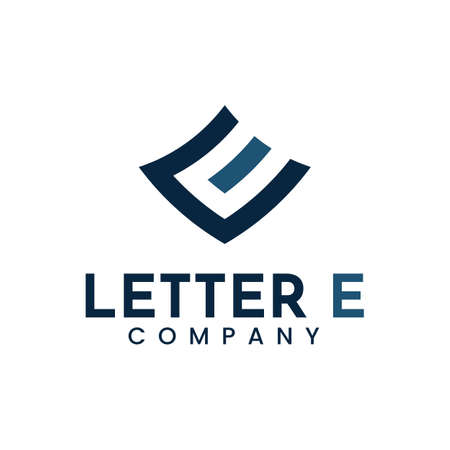 Letter E Logo Template, Perfect to use for your company's business.のイラスト素材