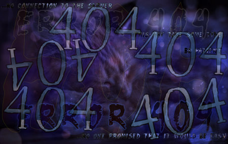 Error message 404 on the display screen,warning of a problem with a computer network and a request...