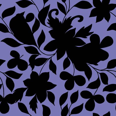 Seamless decorative floral pattern. Vector illustration eps10のイラスト素材